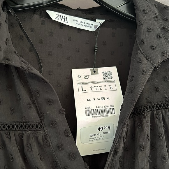 NWT Zara Babydoll Dress - Picture 3 of 5